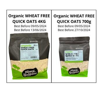 Honest to Goodness Organic Quick Oats - Web image